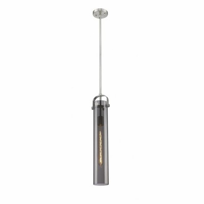 Pilaster - 1 Light Stem Hung Pendant In Industrial Style-14.5 Inches Tall and 5 Inches Wide