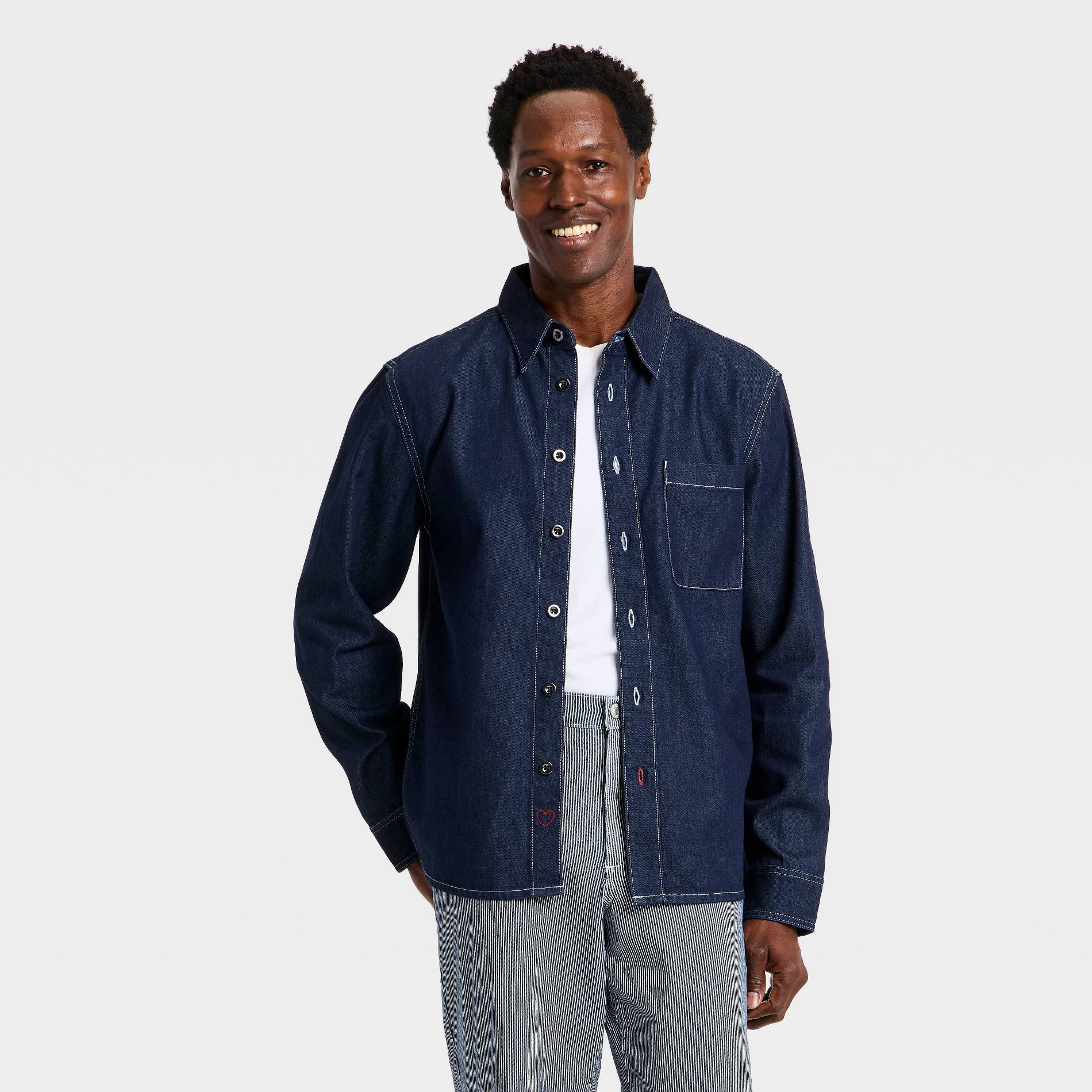 Men's Denim Overshirt - Goodfellow & Co™ Dark Wash