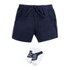 Hudson Baby Infant Boy Bodysuit, Short and Sock, Great Catch Baseball - 4 of 4