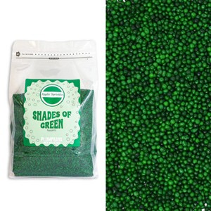 Mystic Sprinkles Plumpkins - Shades of Green Nonpareils 5lbs Bulk Bag - 1 of 4