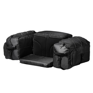 VEVOR ATV Rear Storage Bag, 74L ATV Rear Cargo Bag with Cooler Insulated Bag, 600D Oxford Cloth Storage Rear Rack Seat Bag Fit Most ATVs, Black - 1 of 4