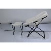 Saucer Chair, Lounge Chair - XL Foldable Faux Fur Floor Seat, Non-Slip Base for Stability, Accent Chair - 3 of 4
