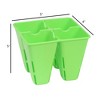 SUNPACK Plastic Seed Starting 4-Cell Square Plug Insert, 5" - 2 of 2