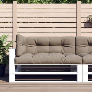 vidaXL Pallet Cushions 3 pcs Taupe Fabric - 1 of 4