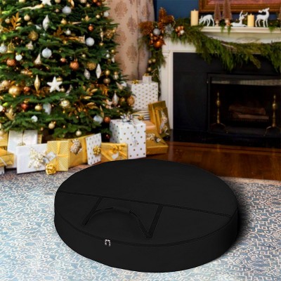 Covers&All Christmas Wreath Storage Bag 12 Oz with Carrying Handle & Dual Zipper