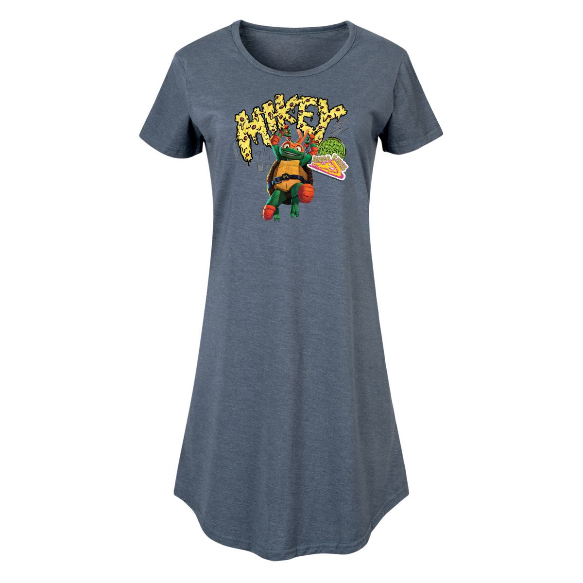 Women's - Teenage Mutant Ninja Turtles - Michelangelo AKA Mikey Graphic T-shirt Dress
