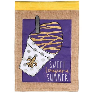 Dicksons Magnolia Garden Sweet Louisiana Summer Slushie Purple 18 x 13 Polyester Outdoor Garden Flag - 1 of 2