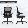 RISOKEYS Ergonomic Office Chair - with Lumbar Support, Space-Saving Flip Armrests, Breathable Mesh Design for Home Office, Gaming - 2 of 4