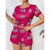 Ekouaer Women's Pajama Sets Short Sleeve Pjs 2 Piece Top and Shorts Sleepwear Comfy Soft Lounge Sets with Pockets - 4 of 4