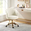 Belanda  Modern Velvet Task Chair with Golden Base and Tufted Back for Living Room and Office Room | KARAT HOME - 3 of 4