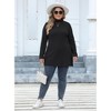 Women's Turtleneck Knit Pullover Long Sleeve Casual Sweater Tops Warm Fitted Sweater - 4 of 4