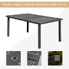 TiramisuBest 7-Piece Patio Furniture Set for 6 - Table & Chairs w/Umbrella Hole for Garden/Backyard/Lawn/Poolside (Grey) - 3 of 4