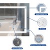 32"x24" Dimmable LED Bathroom Vanity Mirror with Anti-Fog Feature - image 2 of 4