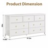 3 Drawer Tall Dresser for Bedroom, Modern Freestanding Wood Storage Chest of Drawers, Closet Organizer for Living Room or Entryway - 2 of 4