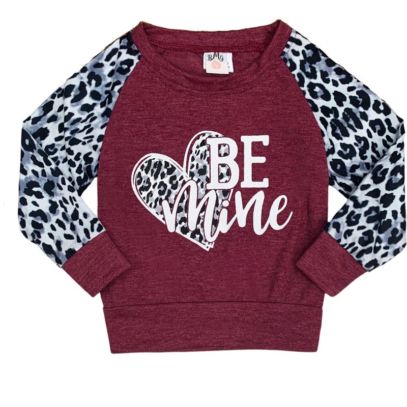 Girls Be Mine Leopard Print Sleeve Top - Mia Belle Girls, 2 of 6
