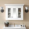 Dexmalle White 35" Bathroom Medicine Cabinet with Mirror - 2 of 4