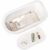 22 Lbs Clear Rice Holder Dispenser with Measuring Cup, Cylinder Food Dispenser for Cereal Oatmeal Coffee Bean - 4 of 4