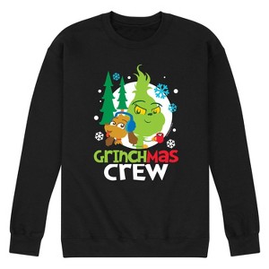 Men's - Dr. Seuss - Grinchmas Crew Graphic Fleece Sweatshirt - 1 of 4