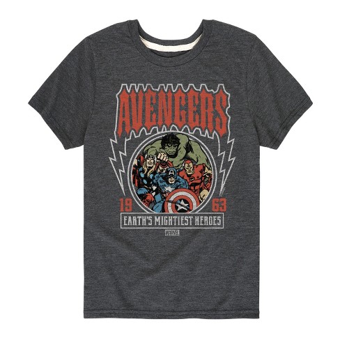 Boys' - Marvel - Avengers Band Tee Style Short Sleeve Graphic T-Shirt - image 1 of 4