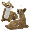 Kurt Adler Resin Ornaments for Christmas Tree, Plush Baby Deer, Assorted (Pack of 3) - 2 of 3