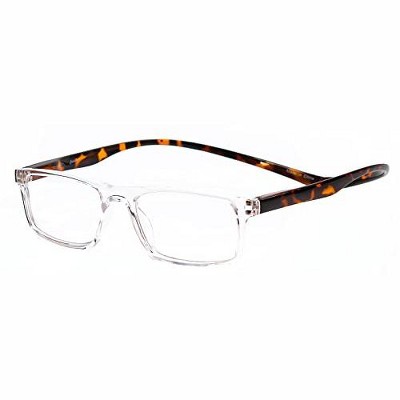 Magz Gramercy Magnetic Front Connecting Reading OR Blue Light Glasses OR Transition Photochromic in Matte Transparent Gray