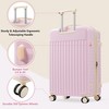 Coolife Luggage Set 5 Piece, Hardside Carry on Suitcase , Expandable Luggage with Travel Bags Spinner Wheels TSA Lock - 3 of 4