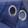 Ramallah Lonnie Grommet Curtain Panel - 54x90", Navy Blue - 2 of 4