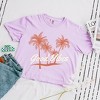 Simply Sage Market Women's  Good Vibes Palm Trees Short Sleeve Relaxed Fit Cropped Graphic Tee - 3 of 3