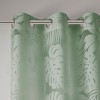 Gracie Mills Zephyr Costal Lightweight Burnout Sheer Window Curtain - 2 of 4