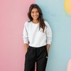 Dalix Cappuccino Embroidered Jogger Pant Soft Fleece Relaxed Fit Lounge Womens - 3 of 4