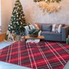 Plaid Area Rug Washable Rug Non Slip Backing Xmas Area Rug Indoor Soft Christmas Area Rug for Living Room Bedroom Nursery - 4 of 4