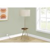 Lighting, Floor Lamp, 63"h, Gold Metal, Ivory / Cream Shade, Contemporary - 4 of 4