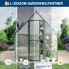 Greenhouse for Outdoors, Heavy-Duty Walk-In Greenhouse Kit with Quick Setup Frame, Roof Vent & Reinforced Structure for Garden Backyard - 4 of 4