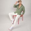 Campus Sutra Men Men's Pistachio Green Textured Micro Buffalo Check Shirt - 3 of 3