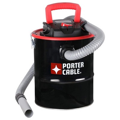 Porter-Cable PCX18184 Ash Vac 4 Gallon Portable Electric Cord Powerful Suction Water Resistant Safety with Storage High Performance Dry Bagless Vacuum