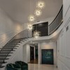 LLHZSY 40-Lights Modern Glam Globe Crystal Chandelier - 5-Globes - Chrome - 3 of 4