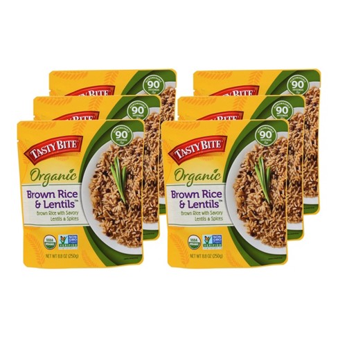 Tasty Bite Organic Brown Rice & Lentils, Ounce, (Pack, 55% OFF