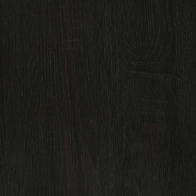 Dacre Round Black Wood and Metal End Table