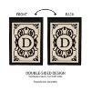 Evergreen Flag Cambridge Chic Letter D Monogram Applique Garden Flag - 12.5" Wide x 18" High - 2 of 4