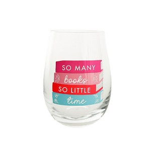 Jollity & Co. - "So Many Books So Little Time" Wine Glass - Pack of 1 Wine Glass - 1 of 3