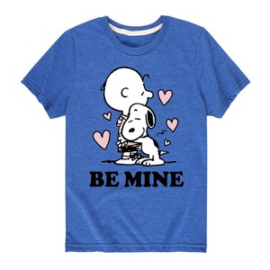 Boys' - Peanuts - Be Mine Short Sleeve Graphic T-Shirt - 1 of 4
