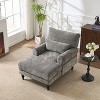 KWPZQEB 50'' Chaise Lounge Indoor, Oversized Chaise Lounge Chair with Lumbar Support & Armrests, Upholstered Plush Sofa Chair for Home Office - 3 of 4