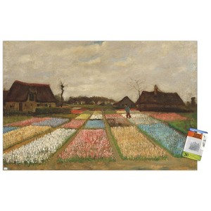 Trends International Flower Beds in Holland by Vincent van Gogh Unframed Wall Poster Prints - 1 of 4