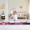 Costway 8 FT Folding Gymnastic Beam with Anti-slip Base Pine Wood Frame Carrying Handle Blue/Beige/Pink/Dark Purple/Purple/Multicolor - 2 of 4