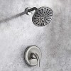 PROOX Single-Handle 6-Spray Shower Faucet with 6 Inch High Pressure Rain Shower Head - 2 of 4