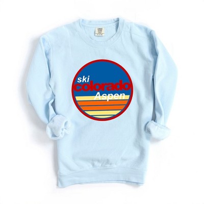 Simply Sage Market Women's  Garment Dyed Graphic Sweatshirt Aspen Ski Resort