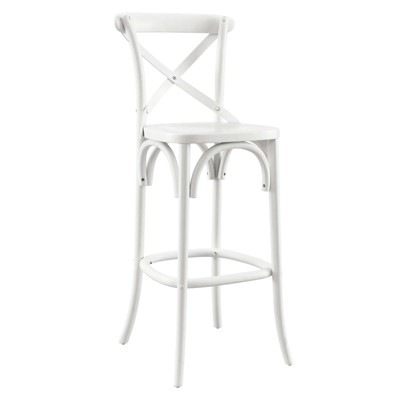 Modway Gear Bar Stool in White