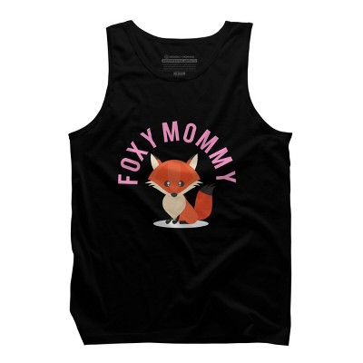Men's Design By Humans Foxy Mommy By Cypryanus Tank Top