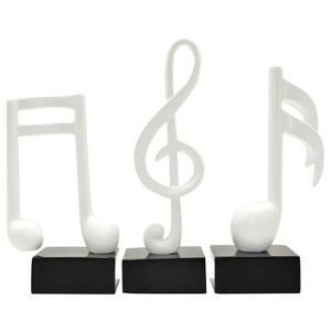 Adam & Friends Muscial Notes, 16Th, Double 16Th & Treble Clef Sculpture | 3-Pack - 1 of 4