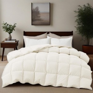 Peace Nest Medium Weight White Goose Down Duvet Comforter Insert - 1 of 4